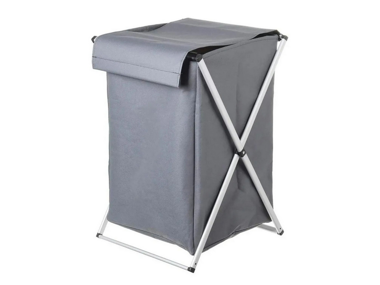 Canasto Cesta Organizador Ropa Plegable XL Gris