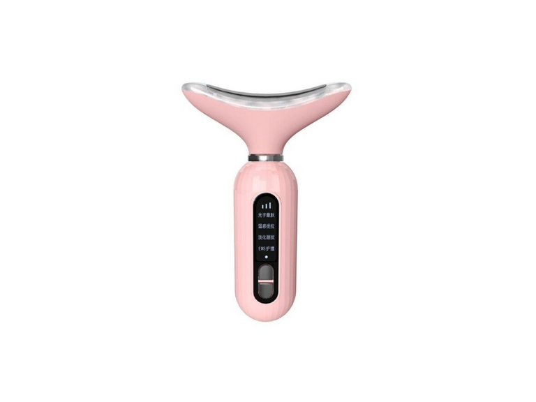 Masajeador Reductivo SkinCare Cuello Rostro Ultrasónico Rosado