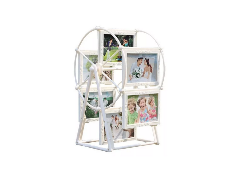 Porta Retrato Rueda Giratorio 12 Fotos Escritorio 15.5x17x33 cm