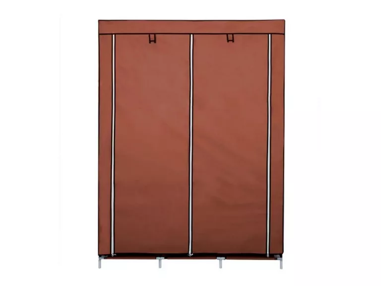 Closet Organizador Armable Tela Café 3 Cuerpos 130x45x175 cm