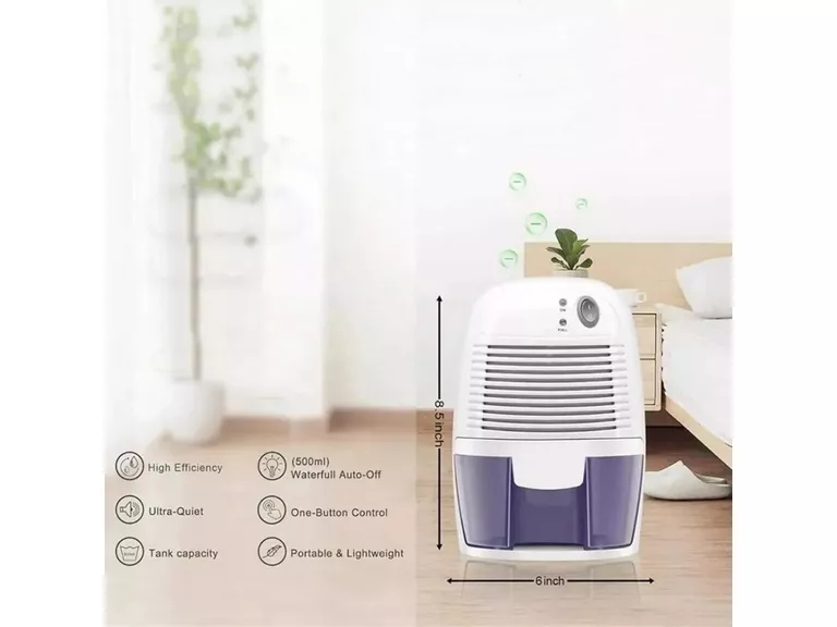 Deshumidificador Aire Eléctrico 500 ML Elimina Humedad