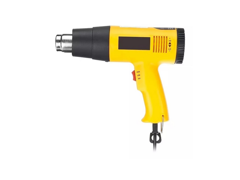 Pistola Calor 2000 Watt Ajuste Flujo Aire Temperatura Amarilla