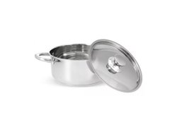 Juego Batería 6 Piezas Olla Cocina Acero Inoxidable Plateado