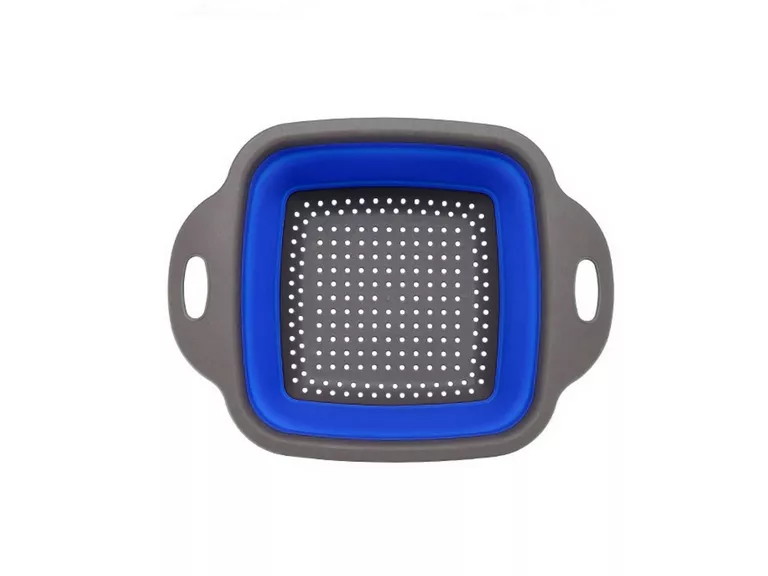 Pack 2 Coladores Escurridor Rectangular Cocina Azul