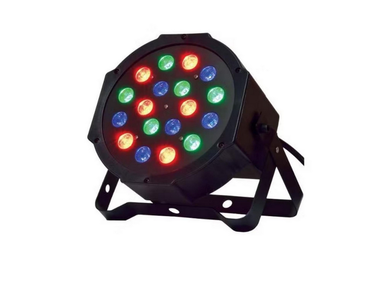 Foco Luces Par 18 LED RGB DMX Fiesta Luces