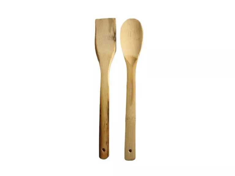 Set Utensilios 4 Piezas Bambú Cocina Antiadherente
