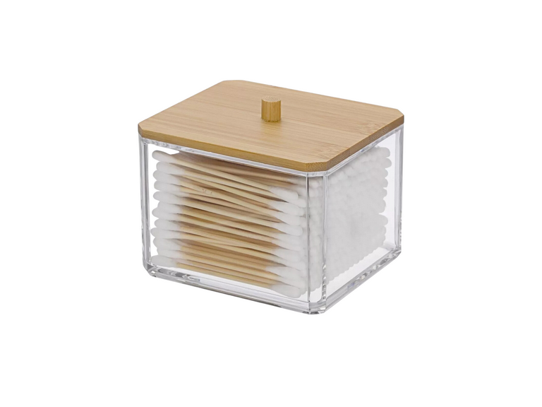 Organizador Acrílico Cotones Hisopos Algodones