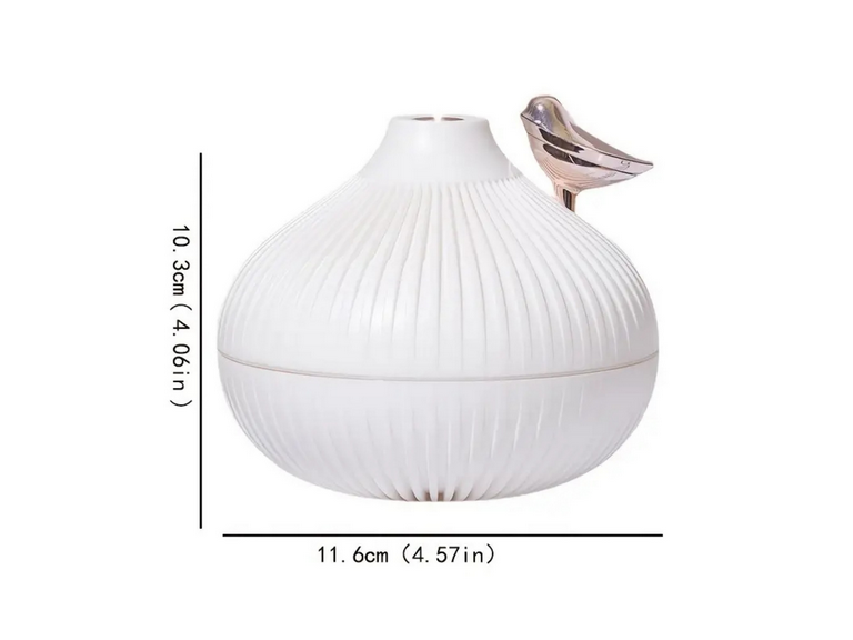 Difusor Humidificador Aromas Luz LED Diseño Alondra USB 300 ML