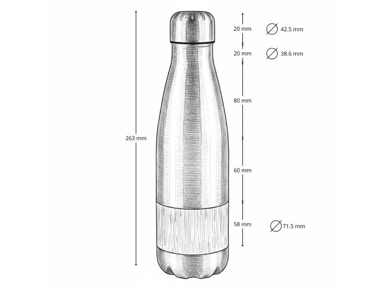 Botella ESTOCOLMO Gris