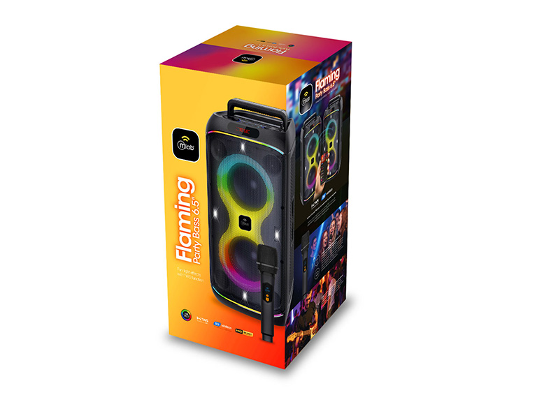 Parlante Flaming Party Bass 6.5 pulgadas Black