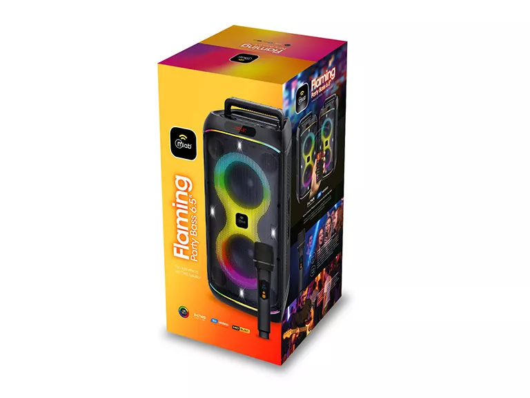 Parlante Flaming Party Bass 6.5 pulgadas Black
