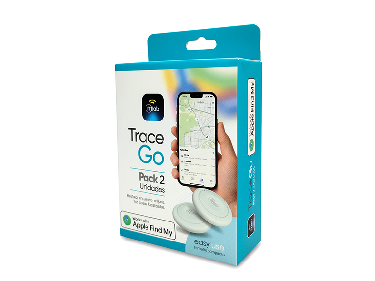 Rastreador Pack 2 Trace Go Find My Mfi Silicon Case White