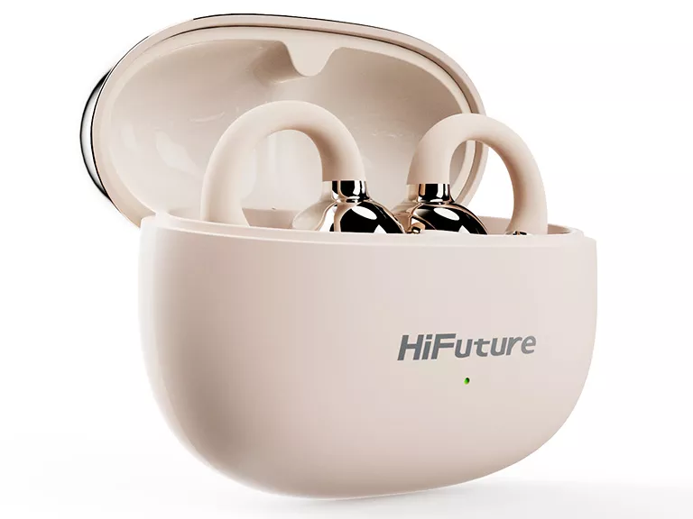 Audifonos Tws Tipo Clip Flexclip Champagne Gold Hifuture