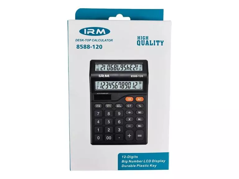 Calculadora IRM Doble Pantalla 12 Dígitos