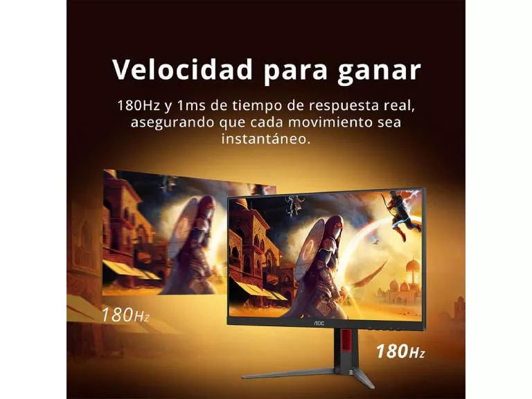 Monitor Gamer Aoc 24 pulgadas Fhd 180Hz 1Ms 24G4
