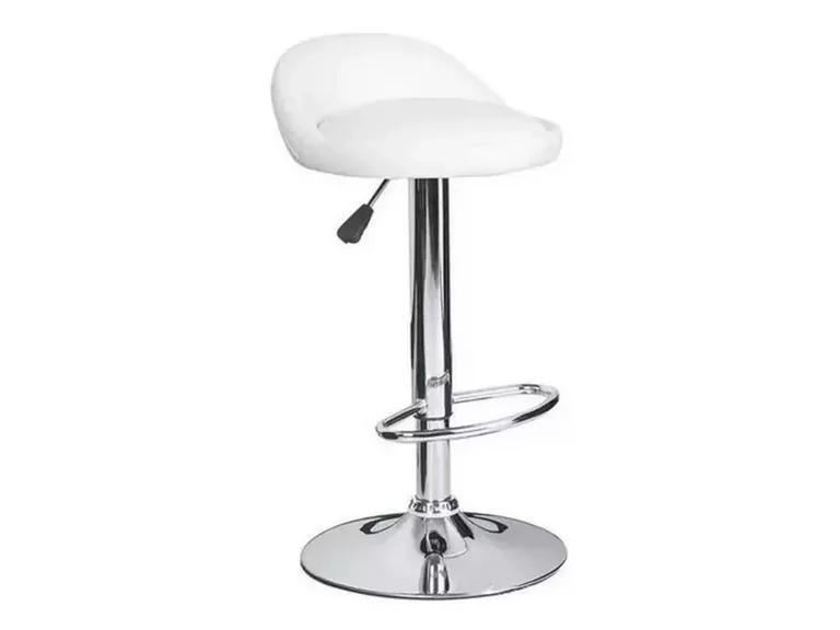 Pack 2 Sillas Taburete Piso Bar 80 cm Blanco
