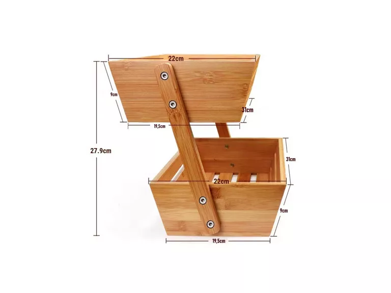 Frutero Verdulero Madera Organizador Rack Cocina