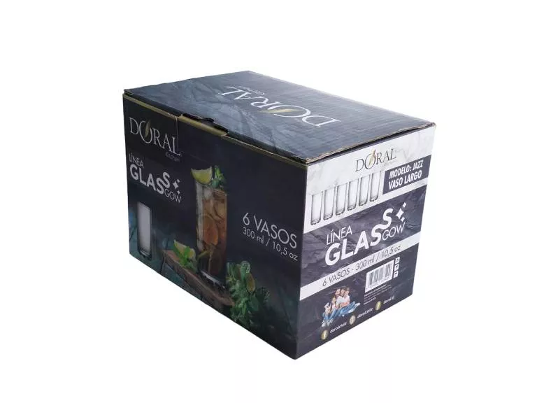 Set de 6 vasos modelo Jazz Largo