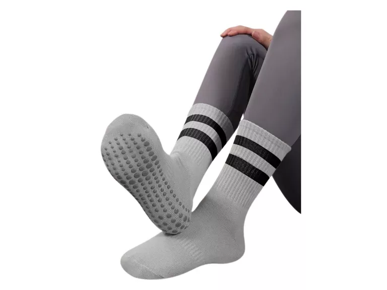 Calcetines Antideslizantes Yoga Pilates Gris