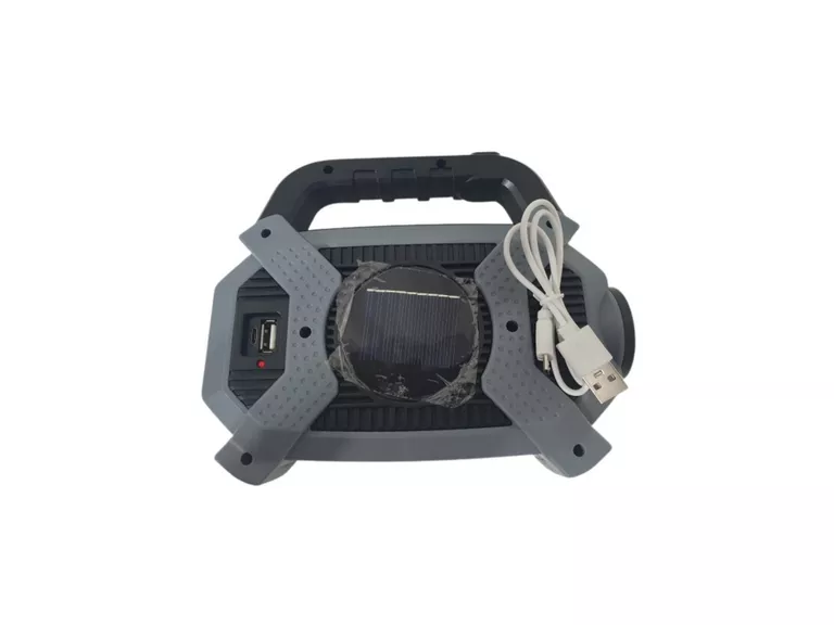Linterna Luz Solar Exteriores Camping 20 Watt Negro