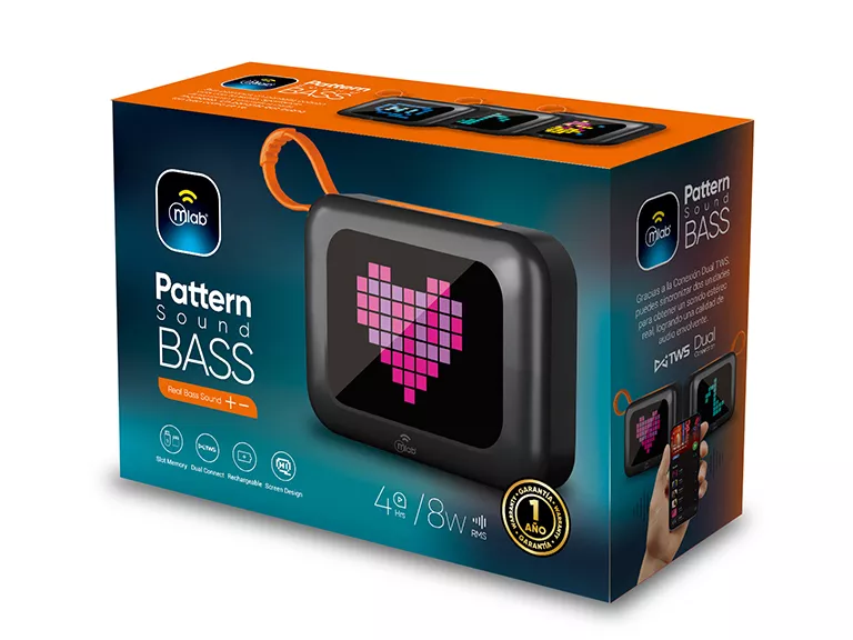 Parlante Pattern Sound Bass Black