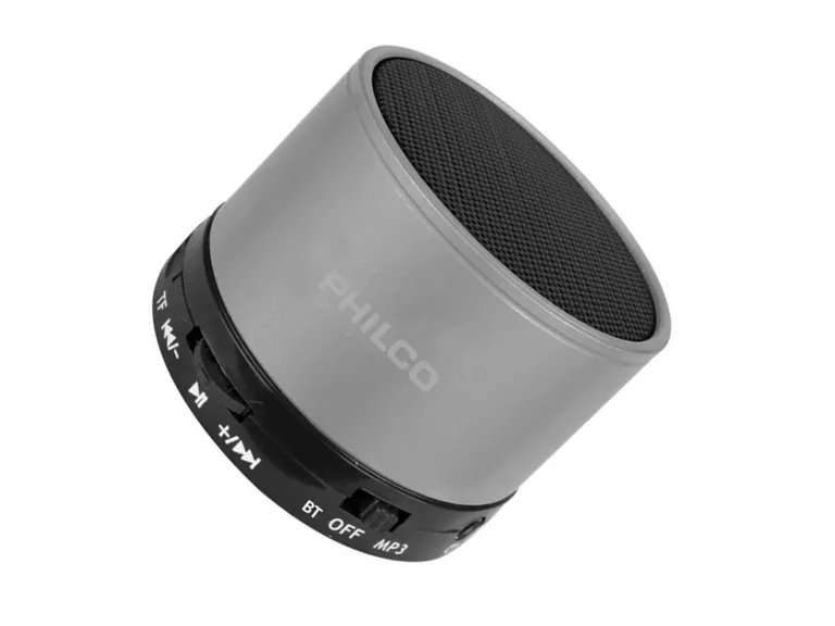 Parlante Mini Bluetooth Portátil Philco 3 Watt Plateado
