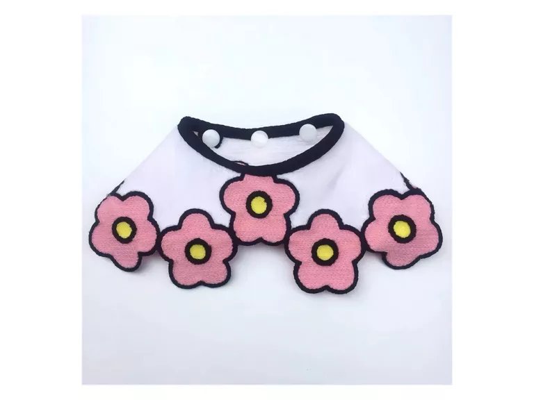 Collar Pañuelo Mascotas Perro Gato 25-32 Blanco