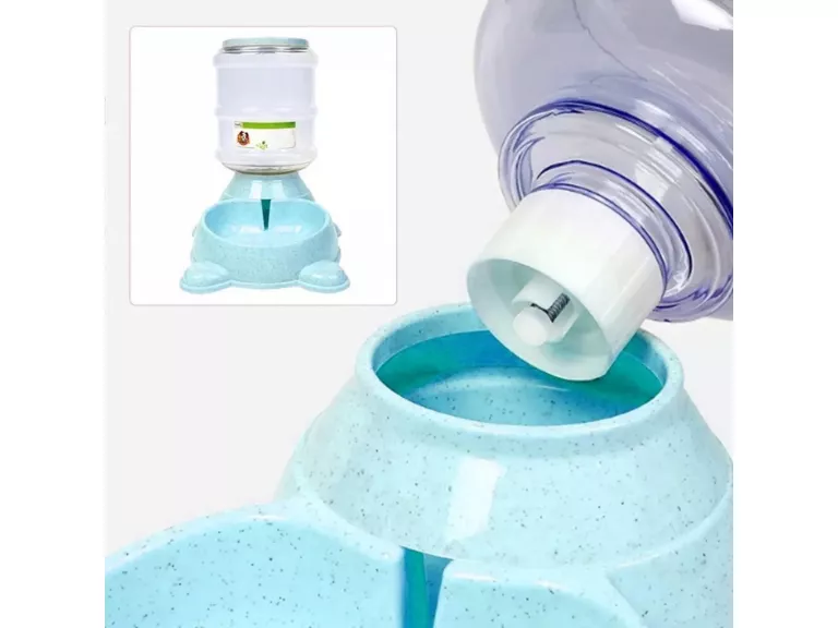 Dispensador Agua Bebedero Automático Mascota 3.8 LT Azul