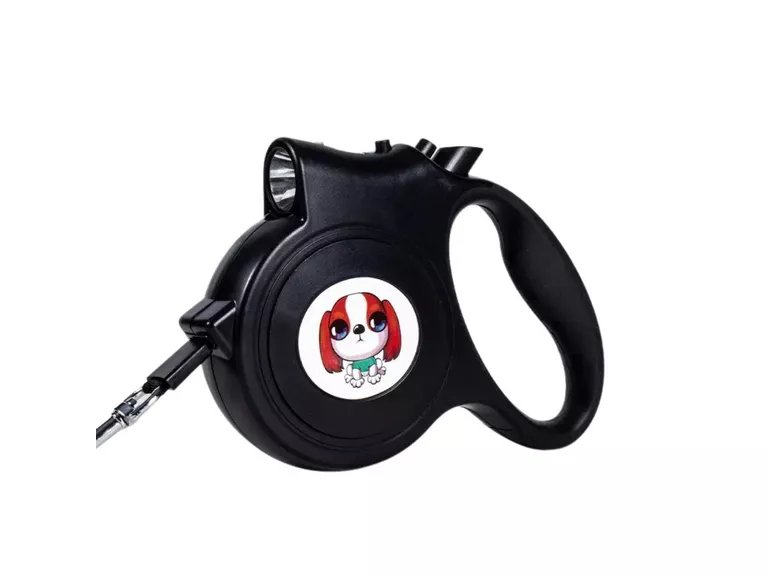 Correa Mascota Perro Retráctil Automática 5 M Negro