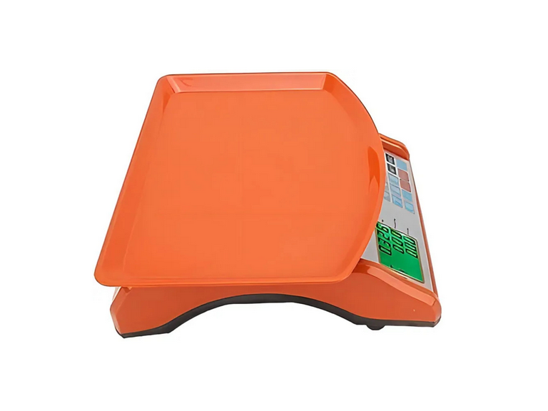 Bascula Pesa Balanza Digital Recargable 40kg Naranja