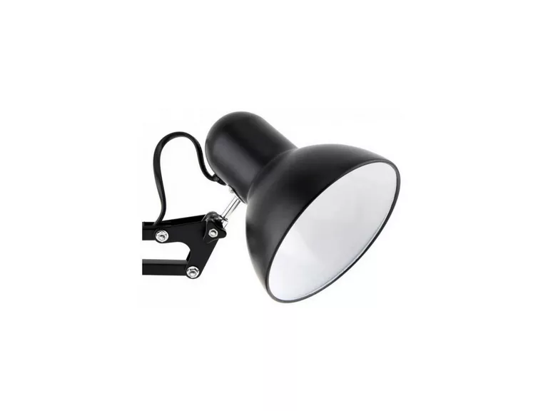 Lámpara Brazo Ajustable Giratorio Escritorio Metal Negro