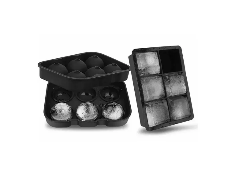 Molde Cubeta Hielo Silicona 2 Formas 44.4x31.7x13.4