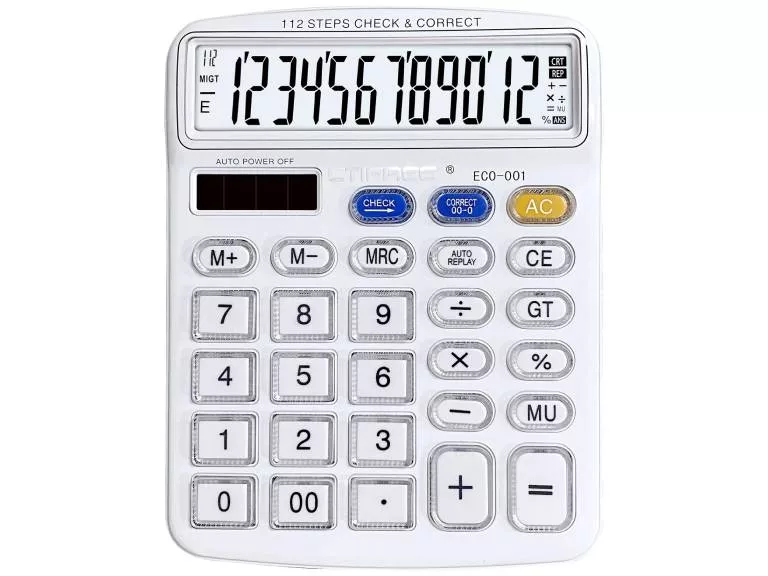 Calculadora Eco Target 1 Blanca