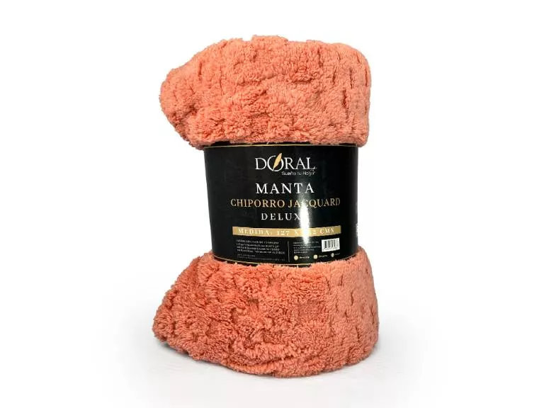 Manta Chiporro Jacquard Deluxe Colores Surtidos