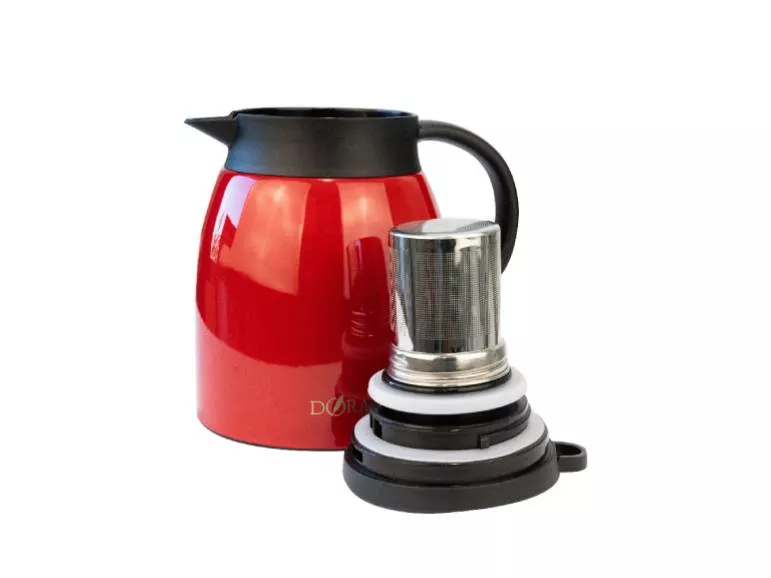 Jarra Térmica con Infusor Removible Infolux 1.2 Litros Rojo
