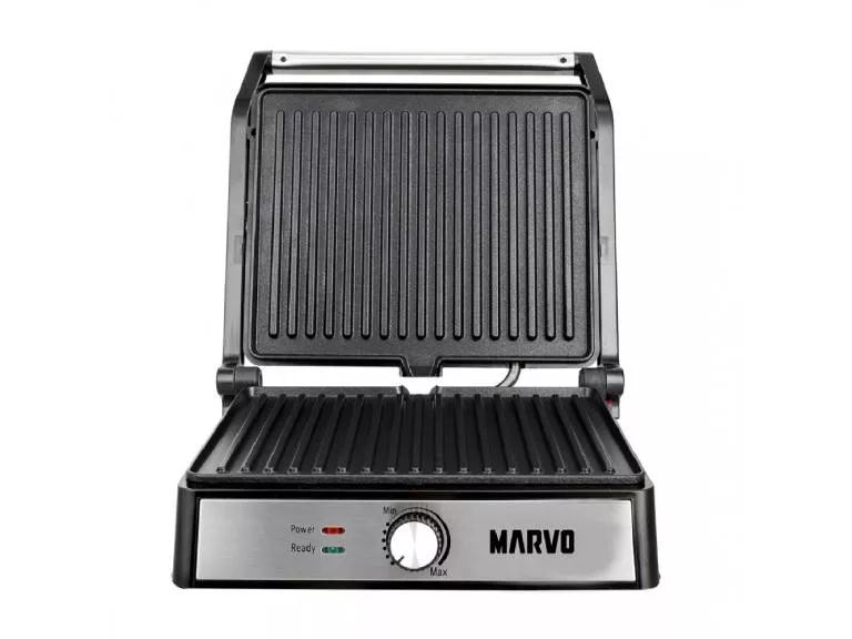 Plancha Doble Contacto Grillada Marvo