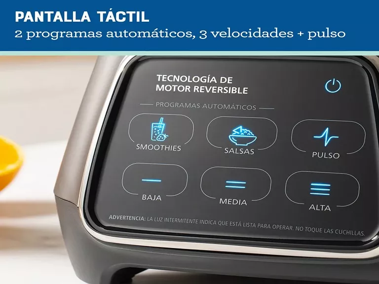 Licuadora pantalla táctil vaso oster