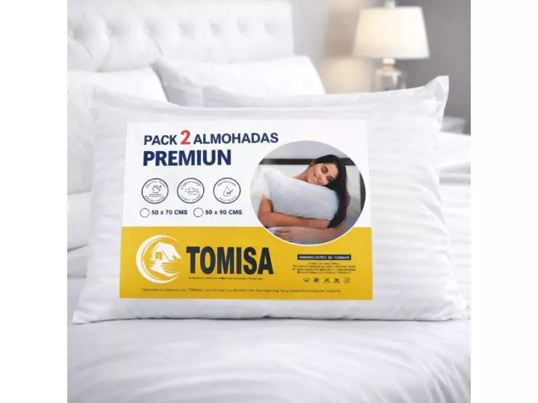 Pack 2 Almohadas 50X70 Premium 500 grs Tomisa