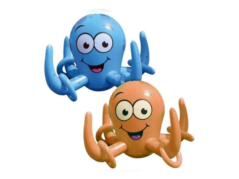 Pulpo Rociador Agua Inflable Infantil Colores varios