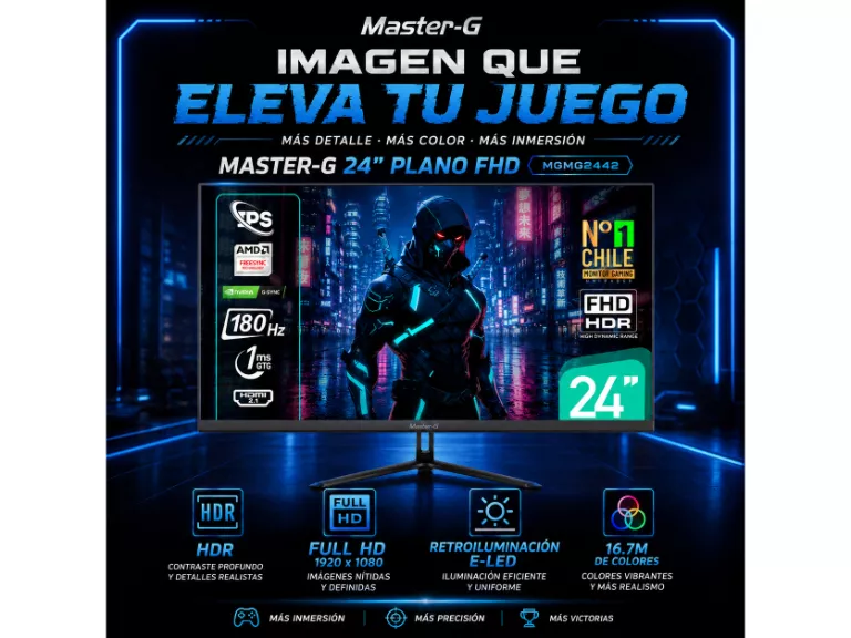 Monitor Gamer 24 FHD IPS HDR 180Hz 1Ms M