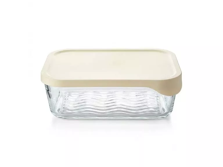 Hermético de Vidrio Rectangular Glass Try 2500 ml Doral
