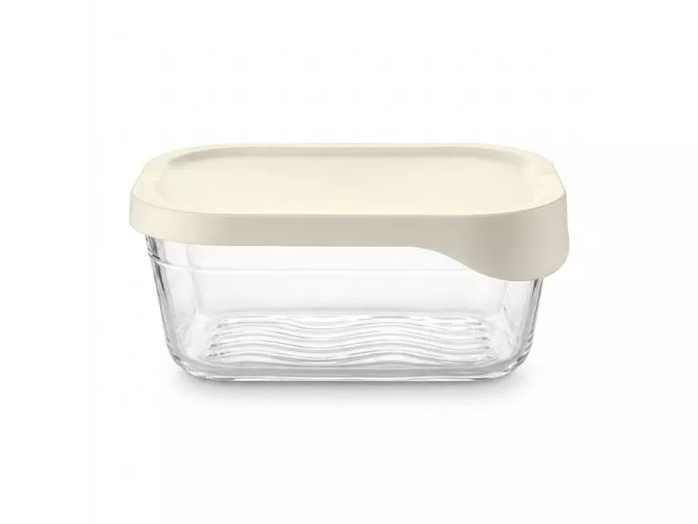 Hermético de Vidrio Rectangular Glass Try 1120 ml Doral