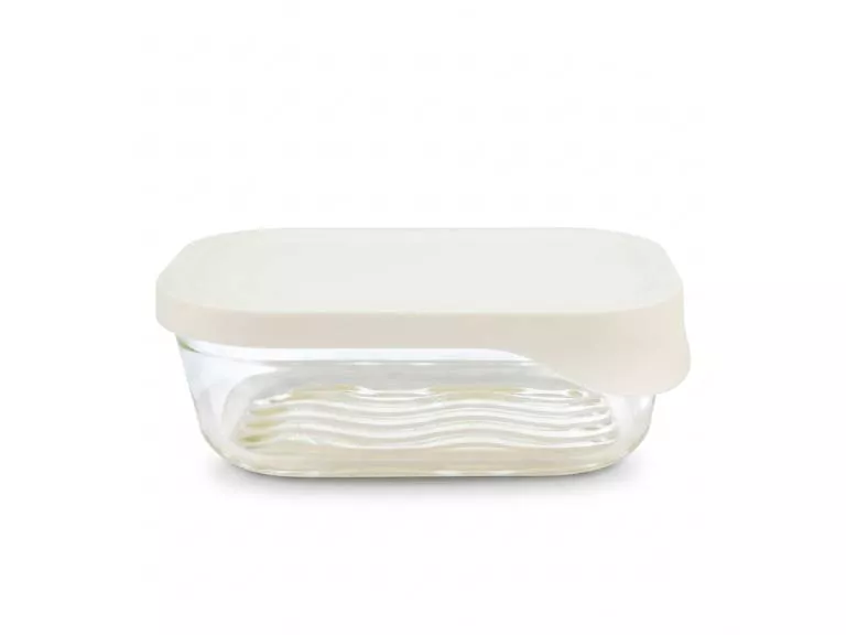 Hermético de Vidrio Rectangular Glass Try 930 ml Doral
