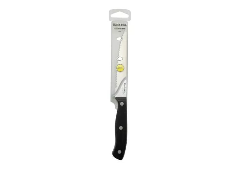Set de 4 Cuchillos Steak Knives Black Bull Acero Inoxidable con Filo Dentado