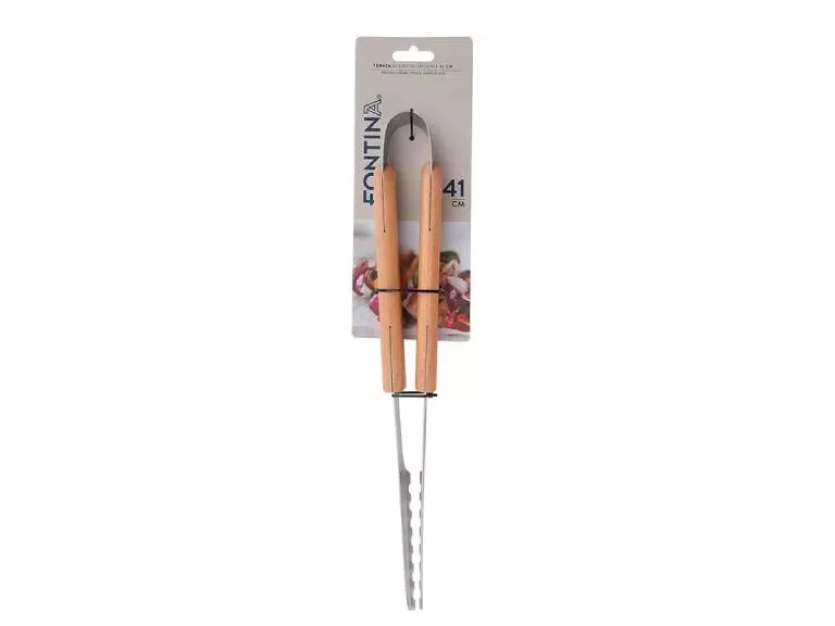 Tenazas Parrillera Acero Inoxidable 41cm