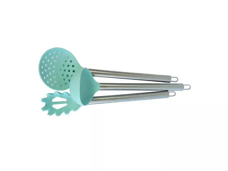 Set Utensilios de Cocina Doral 6 Piezas de Silicona Turquesa