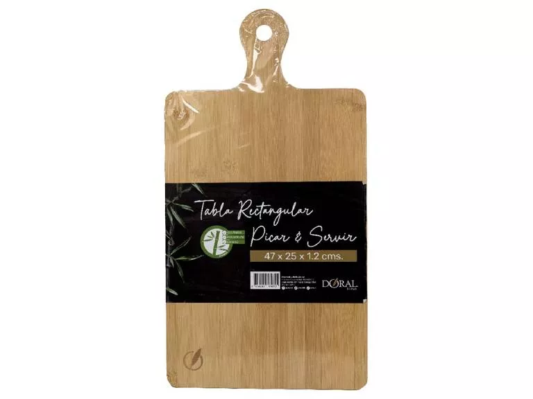 Tabla de Bamboo Rectangular 47 x 25 cms Doral