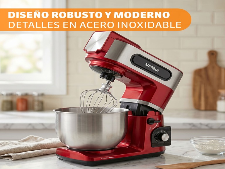 Batidora Pedestal Somela Serie Berry Mixer KM3000 Rojo