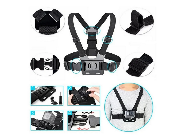 Kit 40 Accesorios Cámara Deportiva GoPro
